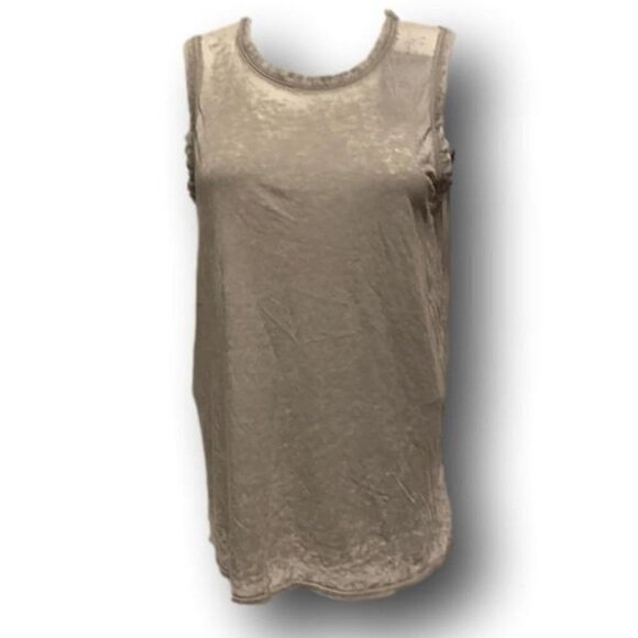 Chaser Grey Burn-Out Tank Top M - Picture 1 of 5